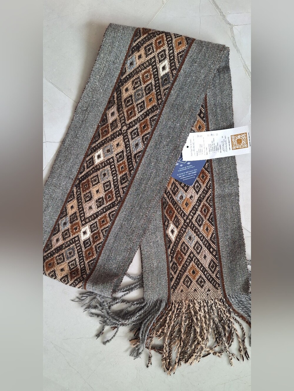100% Alpaca  Scarf Heandmade Heandwoven